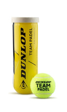 Dunlop Team Padel Balls - 3 Ball Tube - Padel Co